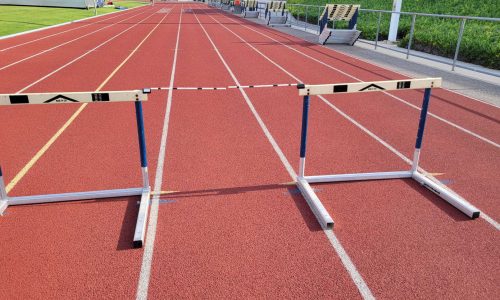 Using two Hurdle Assist side by side creates a soft and flexible hurdle for beginners. (2)